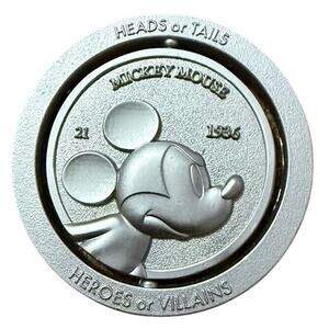 Disney Heroes Vs. Villains Heads or Tails Mickey V Mortimer Mouse Pin